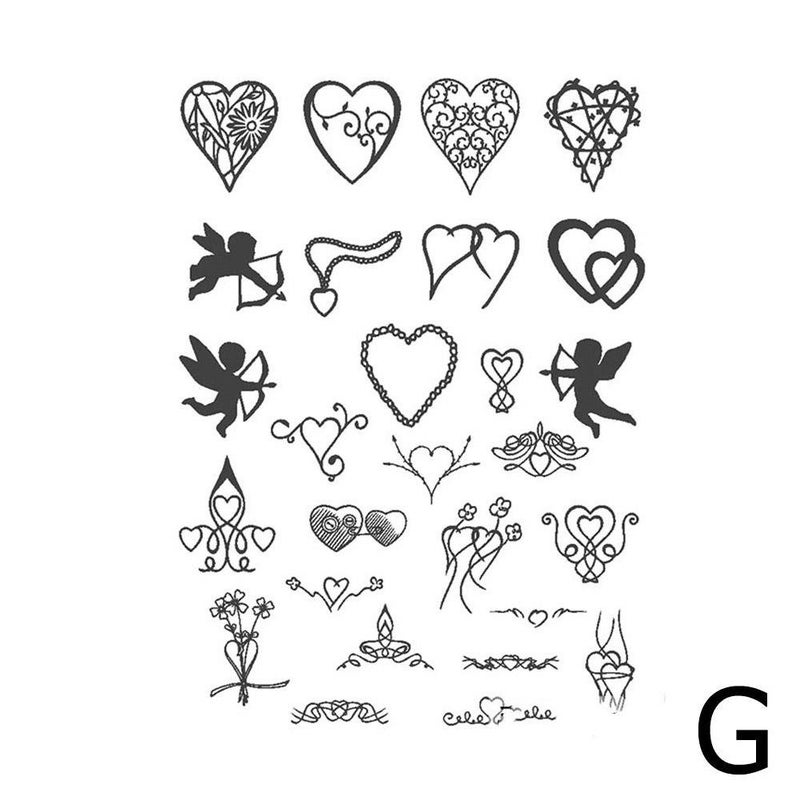 Minimalist, semi-permanent, waterproof, sweatproof, non-reflective, niche, high-end finger tattoo stickers.